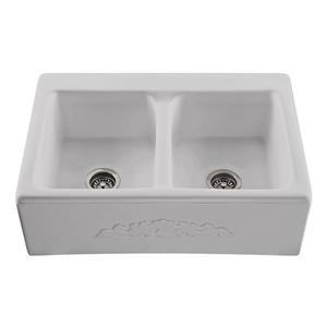 Reliance Appalachian Double Sink - 22.25-in x 8-in - 3 Holes - Silver
