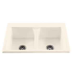 Reliance Endurance Double Sink - 22.25-in x 8-in - Acrylic - Off-White