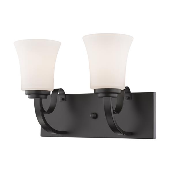 Z-Lite Halliwell 2-Light Vanity Light - 14-in - Metal - Bronze