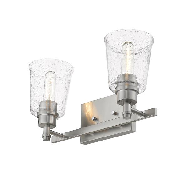 Z-Lite Bohin 2-Light Vanity Light - 16-in - Metal - Nickel