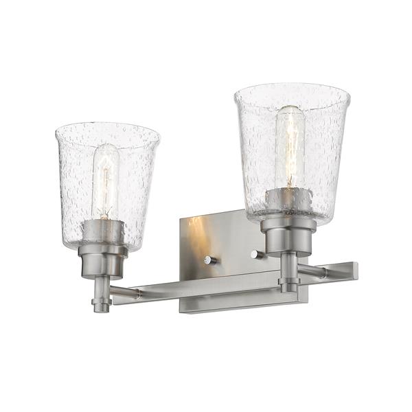 Z-Lite Bohin 2-Light Vanity Light - 16-in - Metal - Nickel