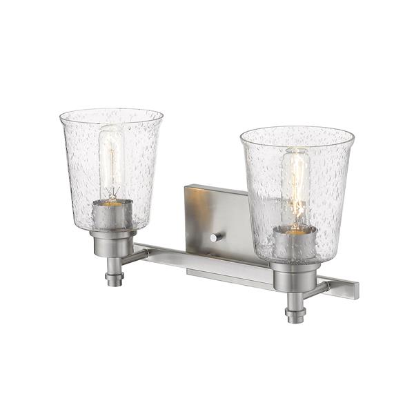 Z-Lite Bohin 2-Light Vanity Light - 16-in - Metal - Nickel