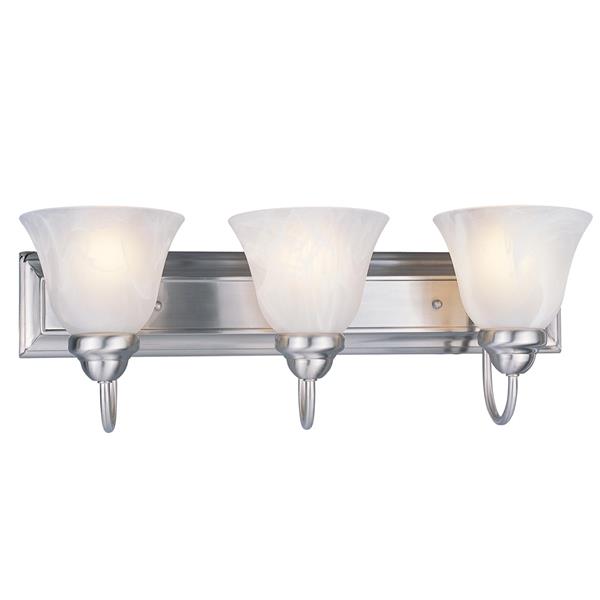 Z-Lite Lexington 3-Light Vanity Light - 24-in - Metal - Nickel