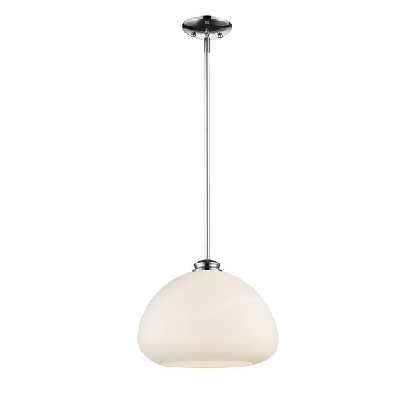 Z-Lite Amon 1-Light Pendant - 13-in - Glass - Chrome