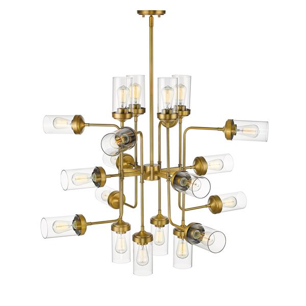 Z-Lite Calliope 20-Light Pendant - 42-in - Glass - Clear
