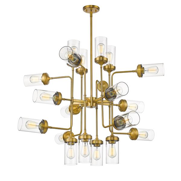 Z-Lite Calliope 20-Light Pendant - 42-in - Glass - Clear