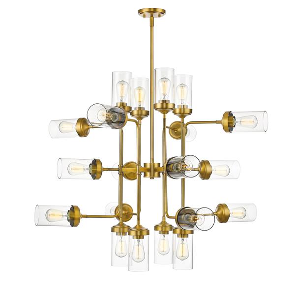 Z-Lite Calliope 20-Light Pendant - 42-in - Glass - Clear