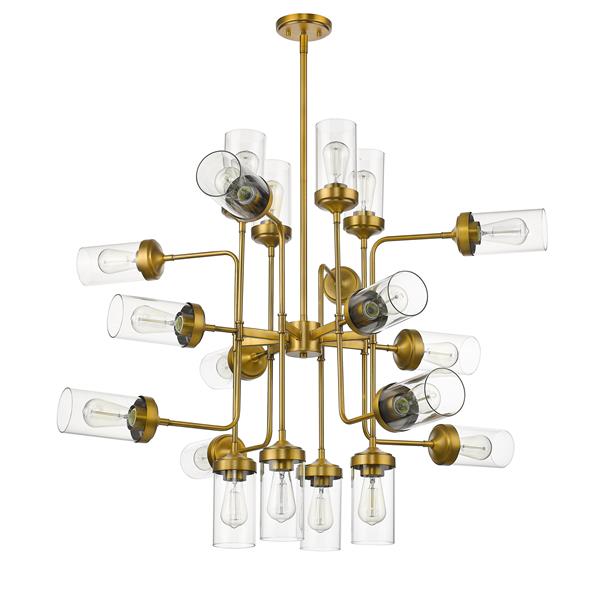 Z-Lite Calliope 20-Light Pendant - 42-in - Glass - Clear