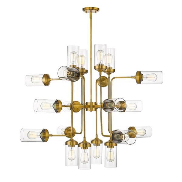 Z-Lite Calliope 20-Light Pendant - 42-in - Glass - Clear