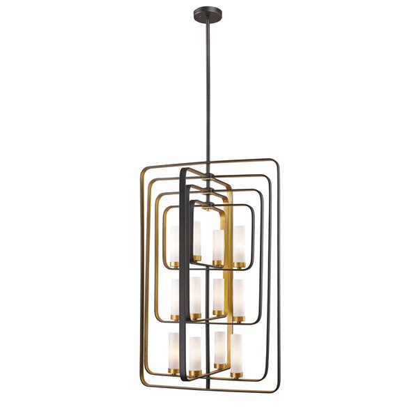 Z-Lite Aideen 12-Light Pendant - 24.25-in - Glass - Gold