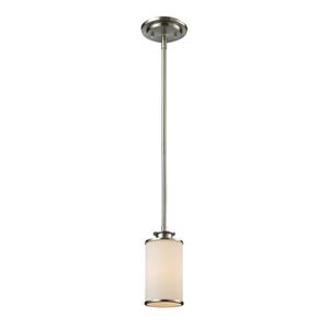 Suspension Savannah à 1 lumière, 4,5 po, verre, nickel