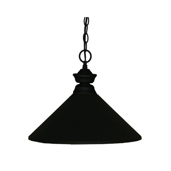 Z-Lite 1-Light Pendant - 14-in - Metal - Black