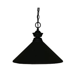 Z-Lite 1-Light Pendant - 14-in - Metal - Black