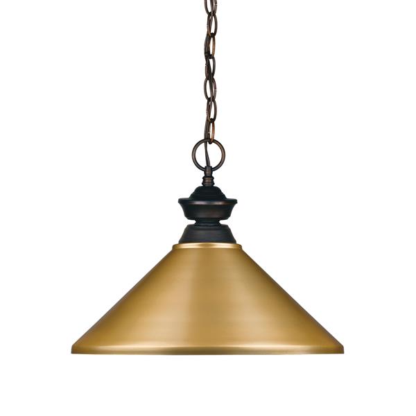 Z-Lite Riviera 1-Light Pendant - 16-in - Metal - Gold