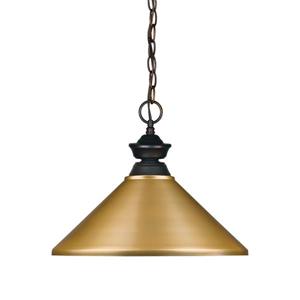 Z-Lite Riviera 1-Light Pendant - 16-in - Metal - Gold