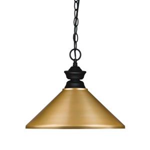 Z-Lite 1-Light Pendant - 14-in - Metal - Gold