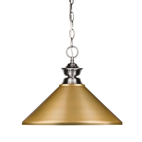 Z-Lite 1-Light Pendant - 14-in - Metal - Gold