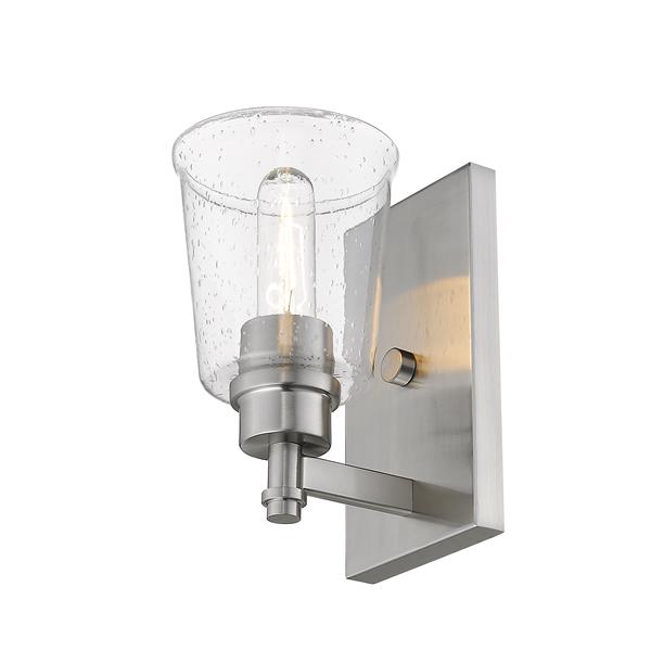 Z-Lite Bohin 1-Light Wall Sconce - 8.5-in - Steel - Nickel