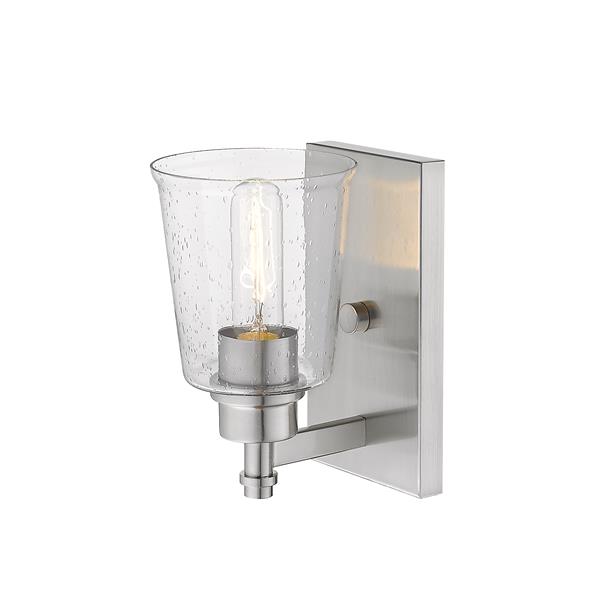 Z-Lite Bohin 1-Light Wall Sconce - 8.5-in - Steel - Nickel