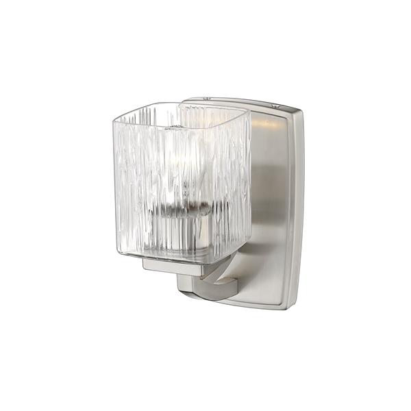 Z-Lite Zaid 1-Light Wall Sconce - 8.25-in - Steel - Nickel