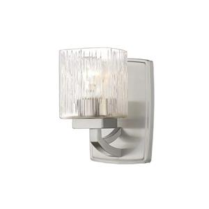 Z-Lite Zaid 1-Light Wall Sconce - 8.25-in - Steel - Nickel