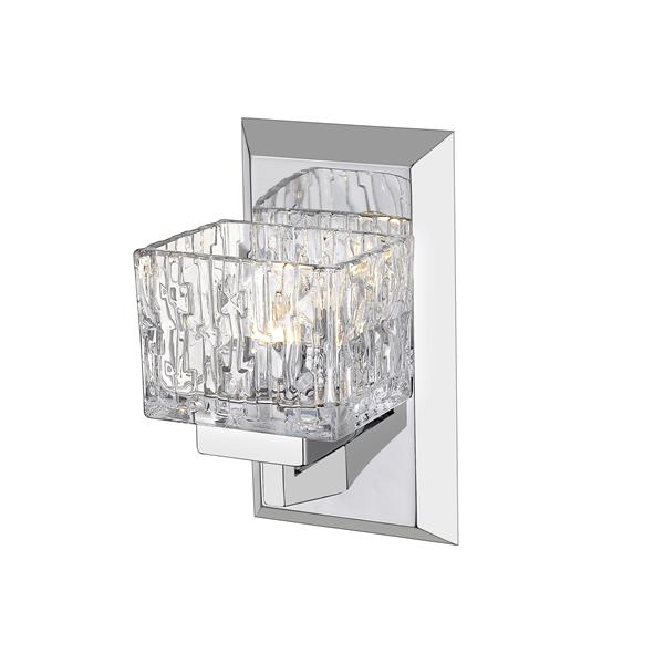 Z-Lite Rubicon 1-Light Wall Sconce - 8.75-in - Steel - Chrome