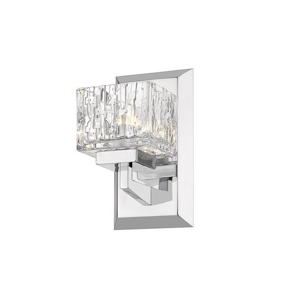 Z-Lite Rubicon 1-Light Wall Sconce - 8.75-in - Steel - Chrome