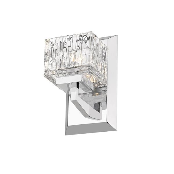 Z-Lite Rubicon 1-Light Wall Sconce - 8.75-in - Steel - Chrome