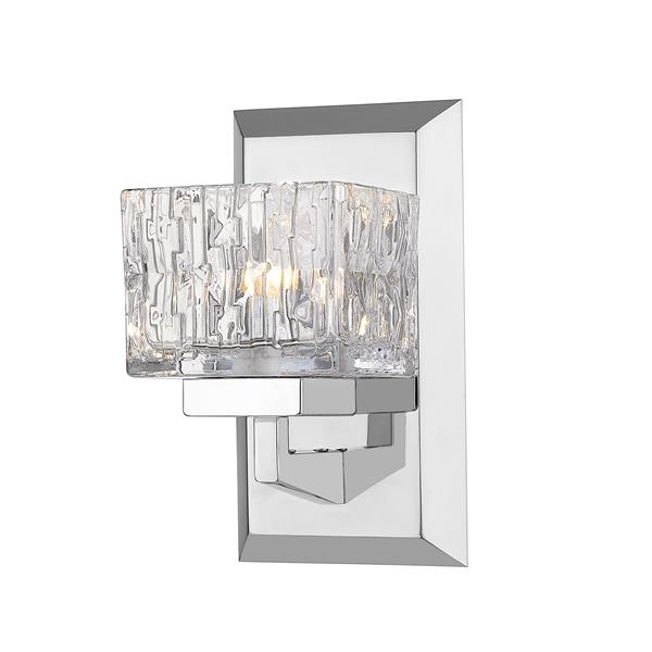 Z-Lite Rubicon 1-Light Wall Sconce - 8.75-in - Steel - Chrome