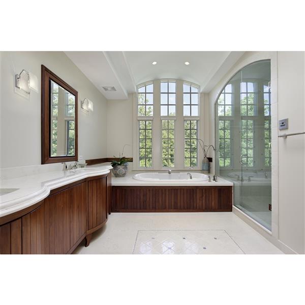 Z-Lite Zephyr 1-Light Wall Sconce - 7-in - Steel - Chrome