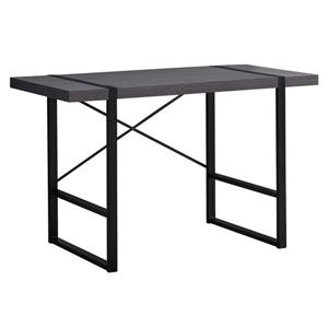 Monarch Computer Desk - 49-in x 30-in - Composite - Gray/Black