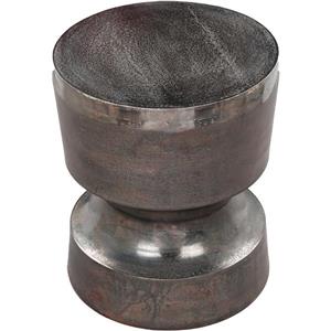 Table d'appoint Rushford, 13,5" x 16,5", aluminium, charbon