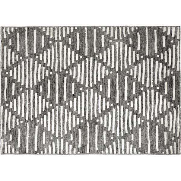 Notre Dame Design Tapis d’extérieur Gardenia, 78,75, polyester, gris/blanc ROGAR-99746-58 Notre Dame Design Tapis d’extérieur Gardenia, 78,75, polyester, gris/blanc ROGAR-99746-58