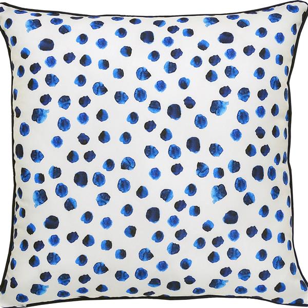 Design Ra Polka Dot Outdoor Pillow, Blue Outdoor Pillows Canada