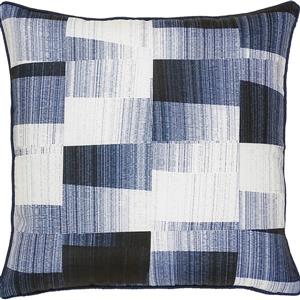 Notre Dame Design Miltone Outdoor Pillow - 22-in- Polyester - Navy Blue