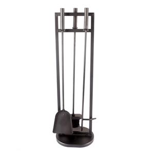 Pleasant Hearth Classic 4-Piecs Fireplace Toolset - Black