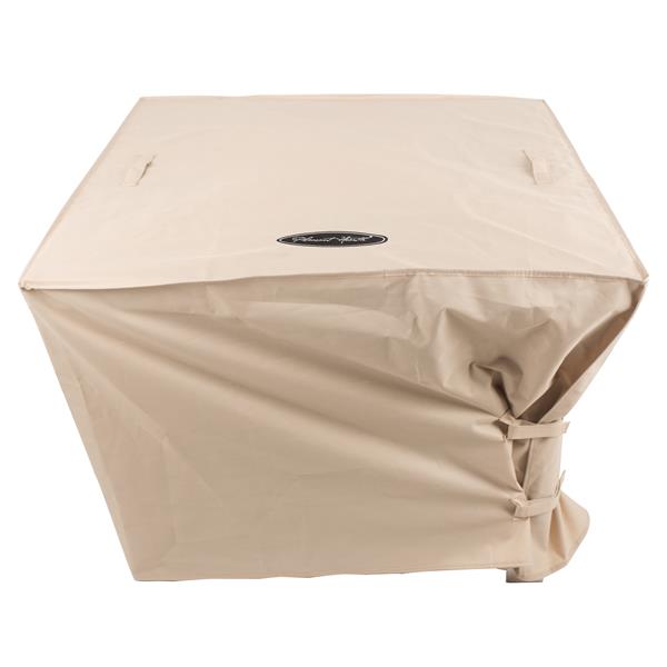 Pleasant Hearth Large Square Fire Pit, Canvas Fire Pit Cover