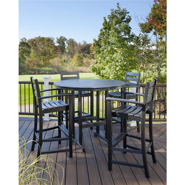 Trex Monterey Bay Outdoor Bar Set - 5-Pieces - Grey