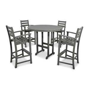 Trex Monterey Bay Outdoor Bar Set - 5-Pieces - Grey