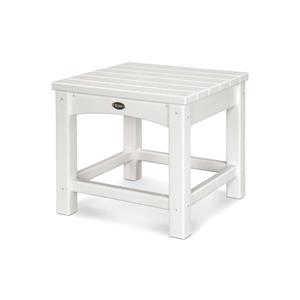 Trex Rockport Club Outdoor Side Table - 18-in - White