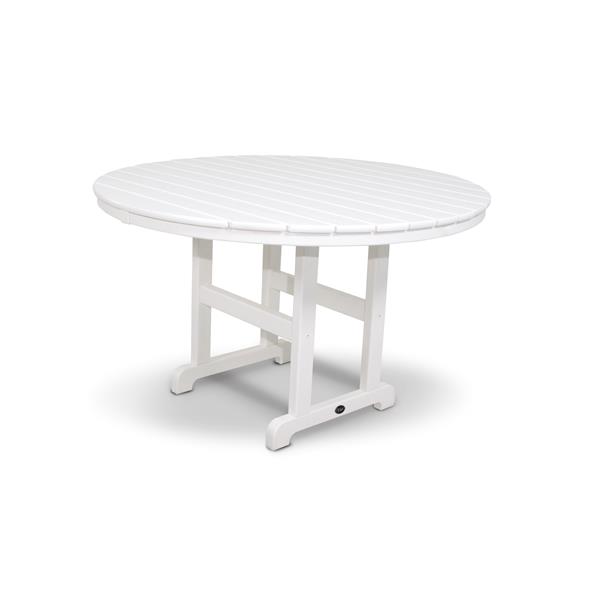 Trex Monterey Bay Round Dining Table 48in White TXRT248CW RONA