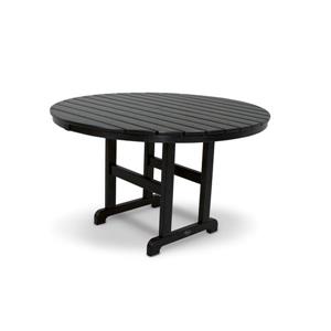 Trex Monterey Bay Round Dining Table - 48-in- Black