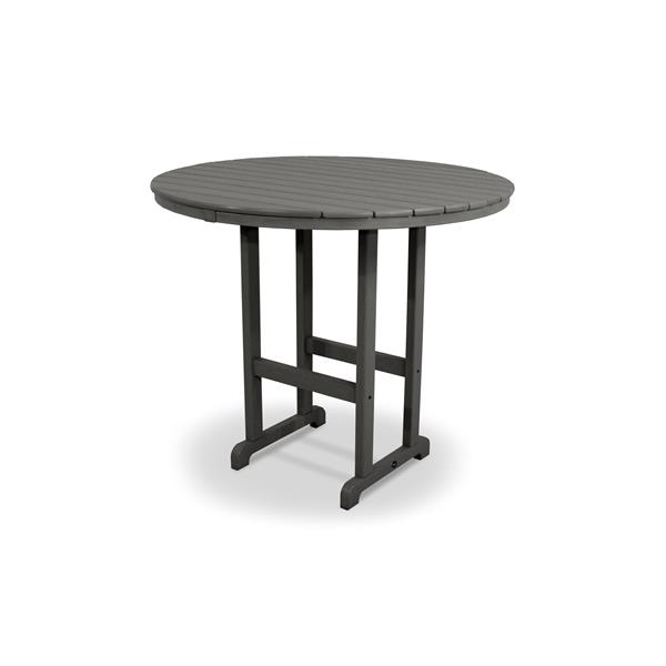 Trex Monterey Bay Round Bar Table 48in Grey TXRBT248SS RONA