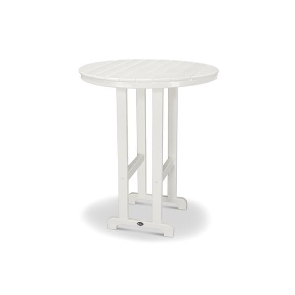 Trex Monterey Bay Round Bar Table 48 In White Txrbt236cw Rona