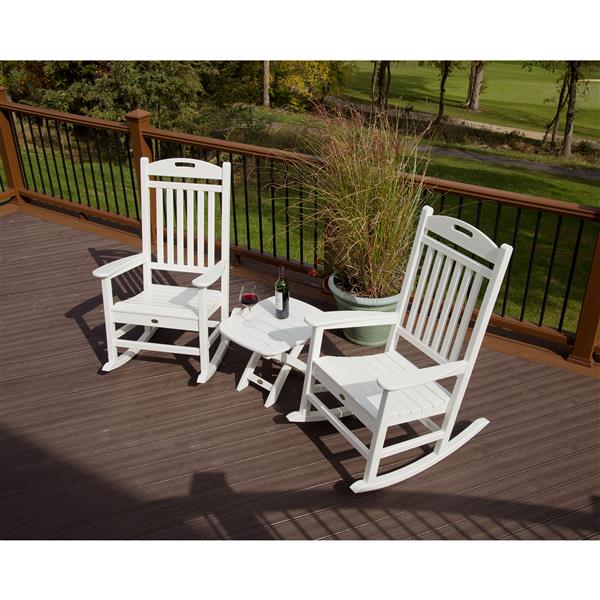Trex Yacht Club 3-Piece Rocker Set - Brown