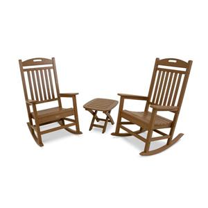 Trex Yacht Club 3-Piece Rocker Set - Brown