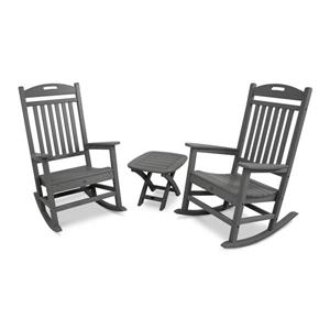Trex Yacht Club 3-Piece Rocker Set - Grey