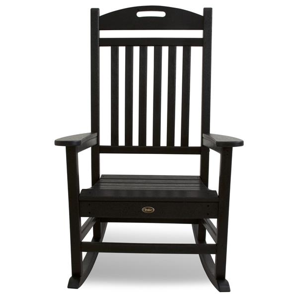 Trex Yacht Club Plastic Rocking Chair - Black