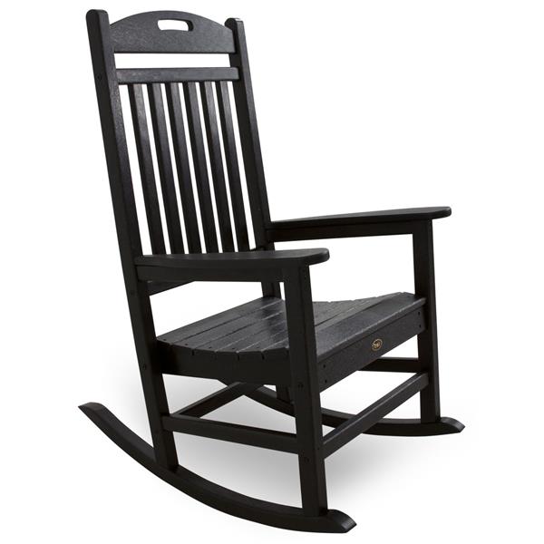 Trex Yacht Club Plastic Rocking Chair - Black