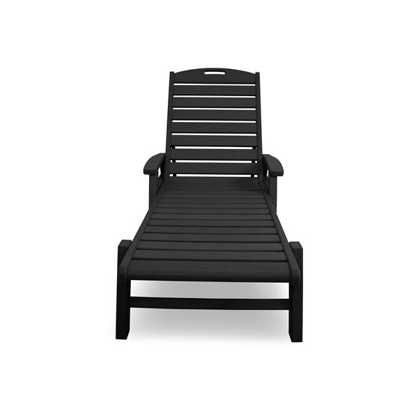 Trex Yacht Club Stackable Chaise - Black